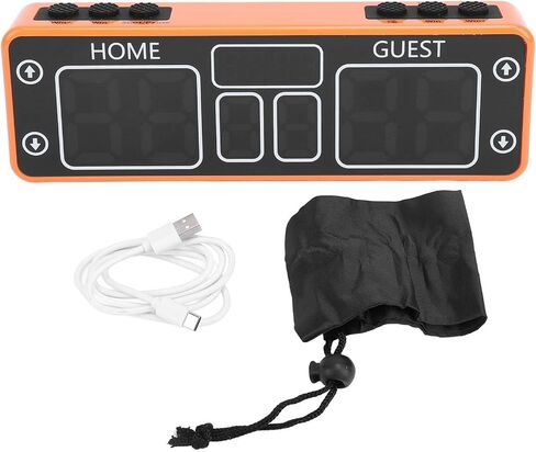 Pilipane Digital Scoreboard LED Electronic Score Keeper with Countdown Timer Rechargeable Portable Scoreboard for Basketball Volleyball Table Tennis Badminton Baseball ABS PC Rubber in Saudi Arabia