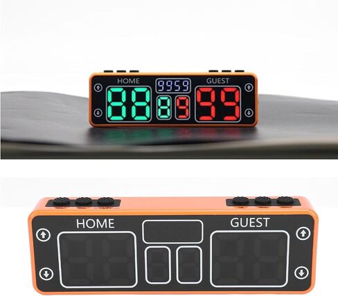 Pilipane Digital Scoreboard LED Electronic Score Keeper with Countdown Timer Rechargeable Portable Scoreboard for Basketball Volleyball Table Tennis Badminton Baseball ABS PC Rubber in Saudi Arabia