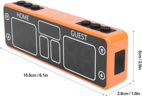 Pilipane Digital Scoreboard LED Electronic Score Keeper with Countdown Timer Rechargeable Portable Scoreboard for Basketball Volleyball Table Tennis Badminton Baseball ABS PC Rubber in Saudi Arabia