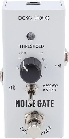 Noise Gate Pedal, Double Mode Noise Gate Pedal Aluminum Alloy True Bypass High Gain Effects for Electric Guitar and Bass in Saudi Arabia
