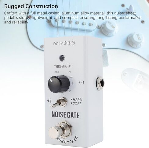 Noise Gate Pedal, Double Mode Noise Gate Pedal Aluminum Alloy True Bypass High Gain Effects for Electric Guitar and Bass in Saudi Arabia