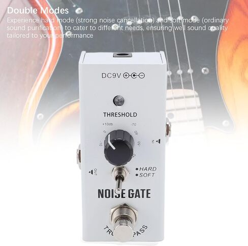 Noise Gate Pedal, Noise Killer Guitar Pedal for Pure Sound 2 Modes Guitar Noise Effect Aluminum Alloy Shell True Bypass in Saudi Arabia