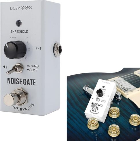 Noise Gate Pedal, Noise Killer Guitar Pedal for Pure Sound 2 Modes Guitar Noise Effect Aluminum Alloy Shell True Bypass in Saudi Arabia