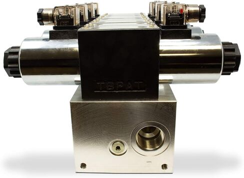 Electric Hydraulic Double Acting Directional Control Valve, 4 Spool, 25 GPM (C Spool (Closed Center) 12 Volt) in Saudi Arabia