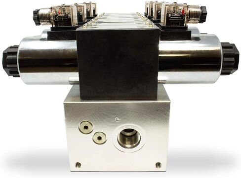 Electric Hydraulic Double Acting Directional Control Valve, 4 Spool, 25 GPM (C Spool (Closed Center) 12 Volt) in Saudi Arabia