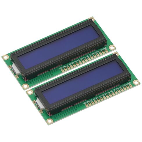 2PCS HD44780 1602 16x2 16 * 2 حرف 1602 وحدة عرض شاشة عرض LCD LCM Blue Blacklight in Saudi Arabia