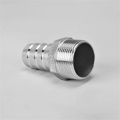 2pcs 6mm 8mm 10mm 12mm 1/2 "1/4" 3/8 "1/8" 304 تركيب خرطوم ملولب من الفولاذ المقاوم للصدأ ، موصل مفصل المعبد لخطوط الوقود المائية للهواء (أنبوب 10 مم ، 1/8 ") in Kuwait