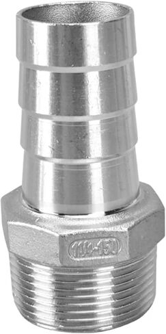 2pcs 6mm 8mm 10mm 12mm 1/2 "1/4" 3/8 "1/8" 304 تركيب خرطوم ملولب من الفولاذ المقاوم للصدأ ، موصل مفصل المعبد لخطوط الوقود المائية للهواء (أنبوب 10 مم ، 1/8 ") in Kuwait