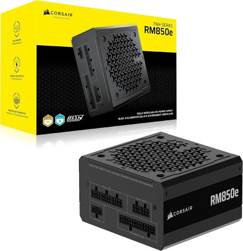 CORSAIR RM1200e (2025) Fully Modular Low-Noise ATX Power Supply with 12V-2x6 Cable – ATX 3.1 & PCIe 5.1 Compliant, Cybenetics Platinum Efficiency, 105°C-Rated Capacitors, Modern Standby Mode – Black in Saudi Arabia