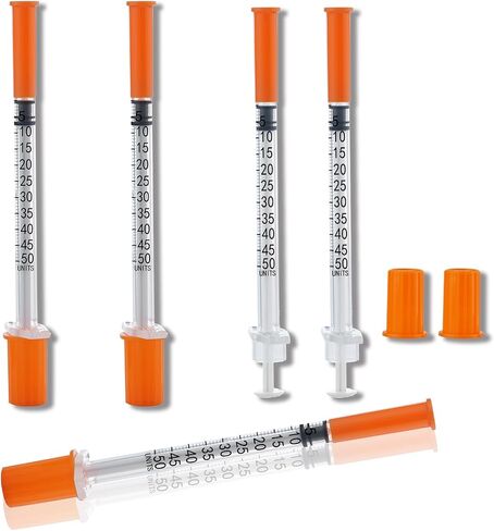 20 Pack 1ml Disposable Syringe, 31G 1cc 1/4 Inch (6mm) Lab Supplies Syringes, Individually Wrapped in Kuwait
