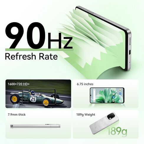 UMIDIGI G9C Onlocked Phone Android 14 ، Octa-Core 6+6GB+128GB توسيع 1 تيرابايت من الهاتف الذكي غير المؤمن ، 6.75 " in Saudi Arabia