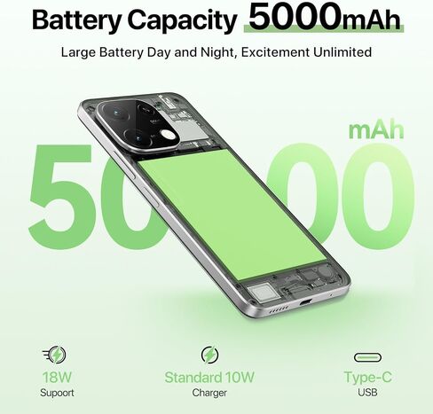 UMIDIGI G9C Onlocked Phone Android 14 ، Octa-Core 6+6GB+128GB توسيع 1 تيرابايت من الهاتف الذكي غير المؤمن ، 6.75 " in Saudi Arabia