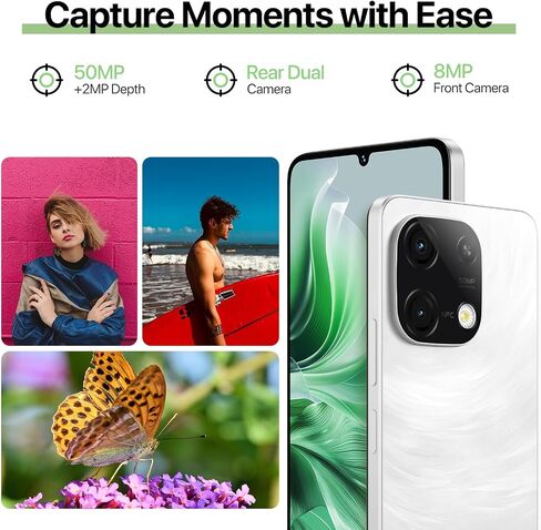 UMIDIGI G9C Onlocked Phone Android 14 ، Octa-Core 6+6GB+128GB توسيع 1 تيرابايت من الهاتف الذكي غير المؤمن ، 6.75 " in Saudi Arabia