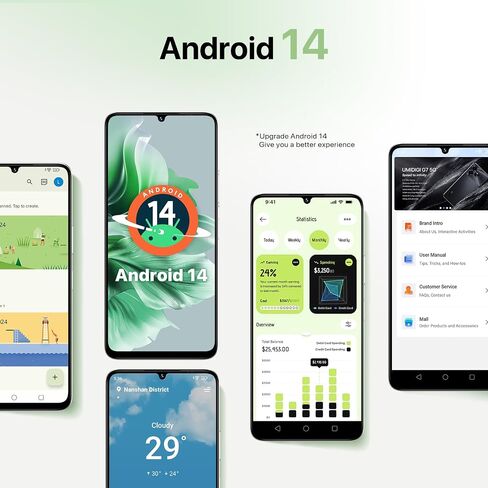 UMIDIGI G9C Onlocked Phone Android 14 ، Octa-Core 6+6GB+128GB توسيع 1 تيرابايت من الهاتف الذكي غير المؤمن ، 6.75 " in Saudi Arabia