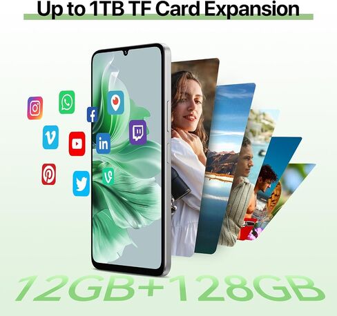 UMIDIGI G9C Onlocked Phone Android 14 ، Octa-Core 6+6GB+128GB توسيع 1 تيرابايت من الهاتف الذكي غير المؤمن ، 6.75 " in Saudi Arabia