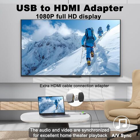 USB C to HDMI 2.1 Adapter, Support 8K@60Hz and 4K 120Hz, Dynamic HDR, Thunderbolt 3/4/5, USB 4 Port, Type C to HDMI Adapter for MacBook Pro/Air, XPS, ThinkPad, iPhone 15/16 Series in Kuwait