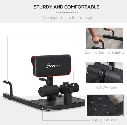 soozier 3 in-1 الدفع المبطن لأعلى الجلوس في معدات اللياقة البدنية العميقة in Kuwait