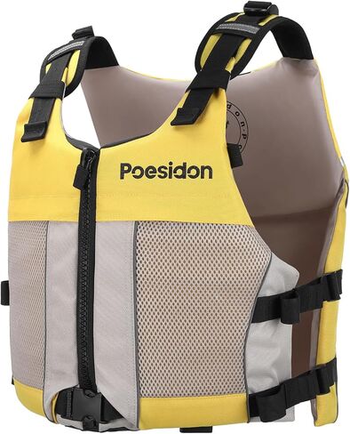 Poseidon Adjustable Water Safety Life Jacket - Classic Unisex Design with Front/Rear Storage Compartments for Multiple Water Activities in Saudi Arabia
