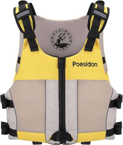 Poseidon Adjustable Water Safety Life Jacket - Classic Unisex Design with Front/Rear Storage Compartments for Multiple Water Activities in Saudi Arabia