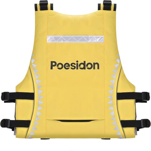 Poseidon Adjustable Water Safety Life Jacket - Classic Unisex Design with Front/Rear Storage Compartments for Multiple Water Activities in Saudi Arabia