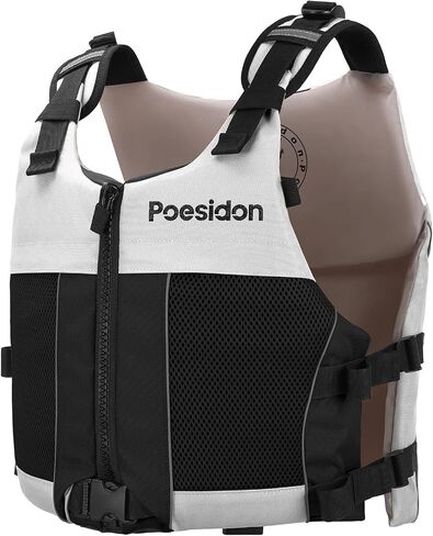 Poseidon Adjustable Water Safety Life Jacket - Classic Unisex Design with Front/Rear Storage Compartments for Multiple Water Activities in Saudi Arabia