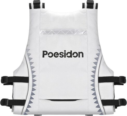 Poseidon Adjustable Water Safety Life Jacket - Classic Unisex Design with Front/Rear Storage Compartments for Multiple Water Activities in Saudi Arabia
