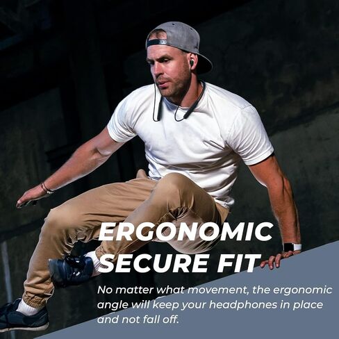 N18 Neckband Bluetooth سماعات أذن ، Bluetooth اللاسلكية 5.2 سماعات الرأس مع الميكروفون ، الراحة الخفيفة للغاية ، IPX7 مقاومة للماء ، إيقاع قوي باس ، وقت اللعب 20 ساعة ، سماعات مغناطيسية - in Saudi Arabia