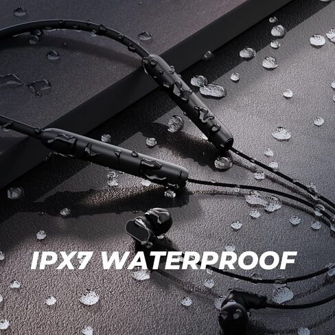 N18 Neckband Bluetooth سماعات أذن ، Bluetooth اللاسلكية 5.2 سماعات الرأس مع الميكروفون ، الراحة الخفيفة للغاية ، IPX7 مقاومة للماء ، إيقاع قوي باس ، وقت اللعب 20 ساعة ، سماعات مغناطيسية - in Saudi Arabia