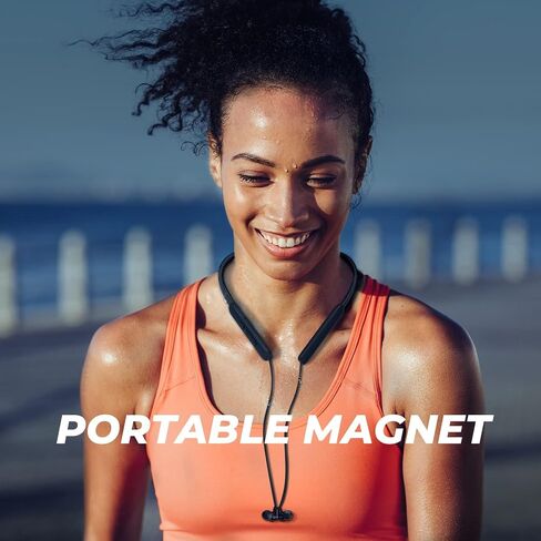 N18 Neckband Bluetooth سماعات أذن ، Bluetooth اللاسلكية 5.2 سماعات الرأس مع الميكروفون ، الراحة الخفيفة للغاية ، IPX7 مقاومة للماء ، إيقاع قوي باس ، وقت اللعب 20 ساعة ، سماعات مغناطيسية - in Saudi Arabia