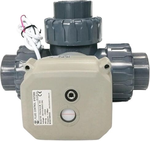 DN50 3-Way Electric Motorized Valve 2" U-PVC True Union End Automatic Control Valve for water treatment closing time 12 seconds(NPT_110V TO 230V_CR301) in Saudi Arabia