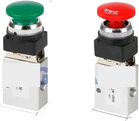 Pneumatic 3 way air Manual Mechanical valve 1/4 inch JM-05/06/06A/07/07A Rotary type hand control valves Knob/Button/Roller(JM-05) in Saudi Arabia