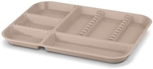 5/Pcs Pastel Colors Dental Lockable Divided Instrument Tray B Size Autoclavable Plastic Setup Tray for Medical Instruments (Clear Lid) in Kuwait