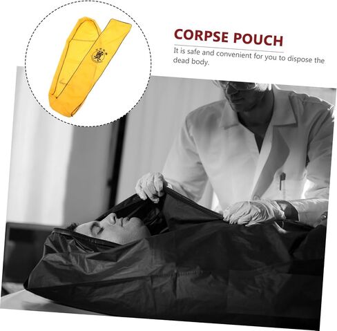 ABOOFAN Waterproof PVC Body Bag for Cadaver Transportation Large Corpse Storage Pouch Reinforced Handles Funeral Supplies for Safe Handling Random Color in Saudi Arabia