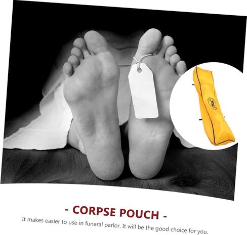ABOOFAN Waterproof PVC Body Bag for Cadaver Transportation Large Corpse Storage Pouch Reinforced Handles Funeral Supplies for Safe Handling Random Color in Saudi Arabia