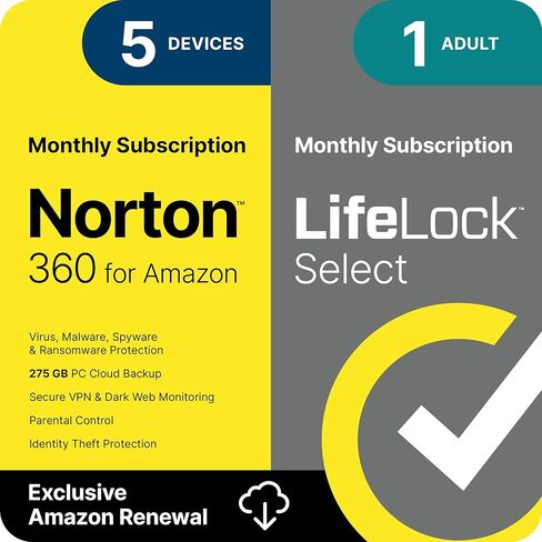 يشمل Norton 360 Deluxe 2025 ، برنامج مكافحة الفيروسات لـ 5 أجهزة مع التجديد التلقائي-حماية عملية احتيال AI المتقدمة ، VPN ، مراقبة الويب المظلمة و PC Cloud Backup [Download] in Saudi Arabia