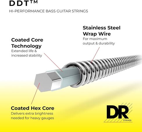 DR Strings DDT : Drop Down Tuning Bass Heavy Strings (DDT50) in Kuwait