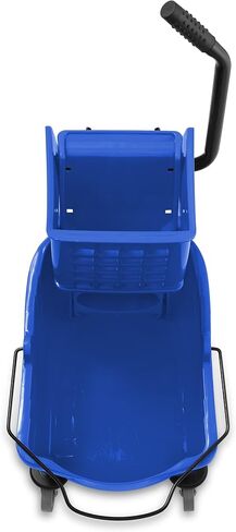 Dryser Commercial Mop Bucket with Side Press Wringer, 26 Quart, Blue in Saudi Arabia