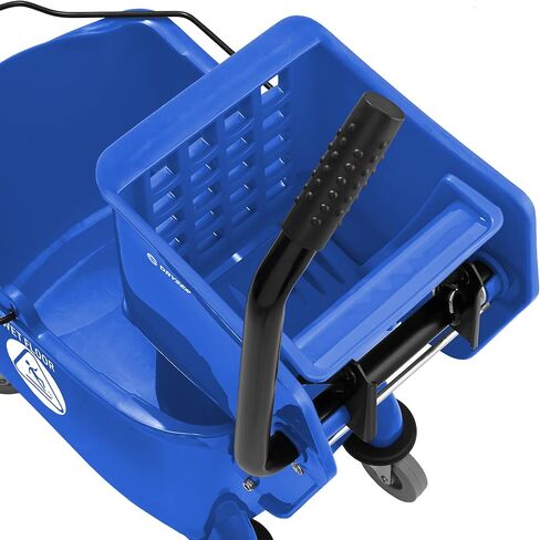 Dryser Commercial Mop Bucket with Side Press Wringer, 26 Quart, Blue in Saudi Arabia