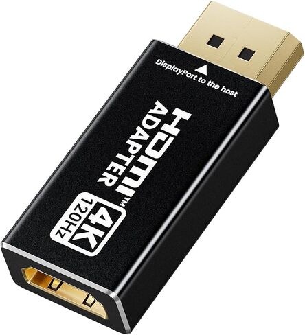 XAOSUN DisplayPort to HDMI Adapter 8K@60Hz, Uni-Directional DP to HDMI Adapter, Gold Plated Display Port 1.4 to HDMI 2.1 Compatible with Monitors, HDTV, AMD, NVIDIA, GPU,Projector, Desktop, and More in Saudi Arabia
