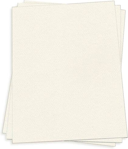 Pure White Card Stock - 8 1/2 x 11 LCI Felt 80lb Cover, 25 Pack in Saudi Arabia
