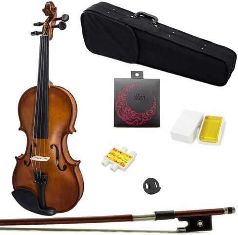 Paititi Artist-100 Student Violin Starter Kit with Brazilwood Bow Lightweight Case, Pitchpipe, Extra Strings and Rosin (1/10) in Kuwait