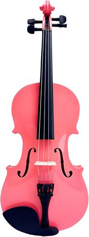 مجموعة الكمان الوردي الكامل بحجم 4/4 مخصصة للمبتدئين للبالغين - مجموعة بداية للمبتدئين الذين يتعلمون الكمان ، عازفي الكمان المتقدمين ، والمهنيين in Kuwait