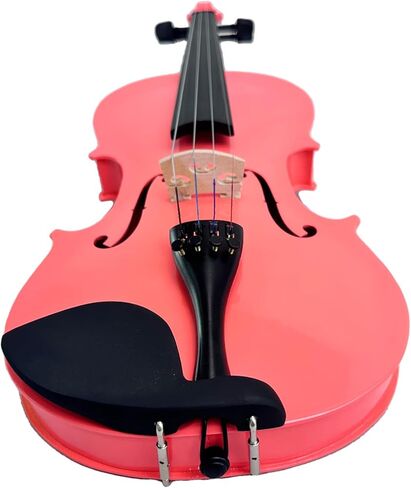 مجموعة الكمان الوردي الكامل بحجم 4/4 مخصصة للمبتدئين للبالغين - مجموعة بداية للمبتدئين الذين يتعلمون الكمان ، عازفي الكمان المتقدمين ، والمهنيين in Kuwait