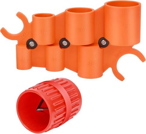 1/4 ''-1 '' مقياس العمق و 1/8 '' إلى 1-5/8 '' مجموعة أدوات الأدوات الأنابيب ، أداة السباكة التي يتم تعيينها مع reamer-outer romer و chamfer أداة PVC ، PPR ، CPVC ، النحاس ، النحاس ، أنابيب الألومنيوم ، 2 حزمة in Kuwait