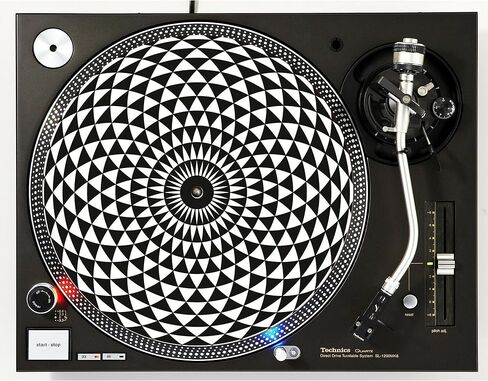 DJ Zen #3 Orb Scratch Pad 1200 Vinyl Memorabilia 12 "بوصة زلة حصيرة Turntable Slipmat DJ PAD X1 in Saudi Arabia