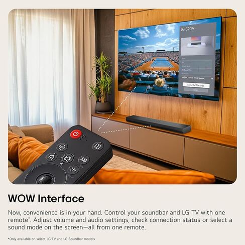 LG S20A 2.0 ch. Soundbar, Dolby Digital, TV Synergy, Wow Interface, DTS Digital Surround (New 2025 Model) in Kuwait