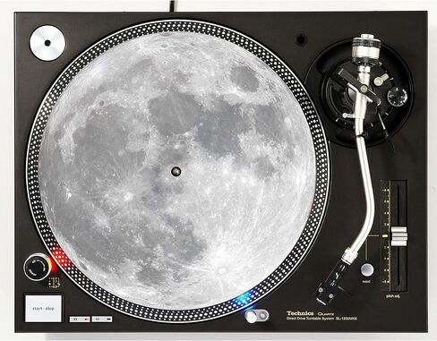 اكتمال القمر #1 مذكرات الفينيل 12 "بوصة زلة حصيرة القرص الدوار القابل للسيدات DJ PAD X1 in Saudi Arabia
