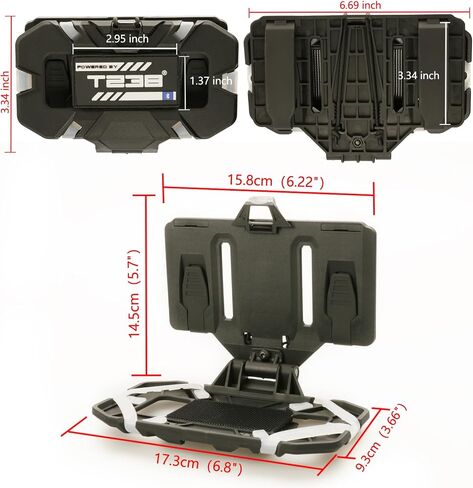 T238-Molle Phone Holder Version, Tactical Gear Plate Carrier Vest Accessories, Universal Tactical Phone Holder, Plate Carrier Chest Mount for 4.7"-6.7" Phones (Tan) in Saudi Arabia