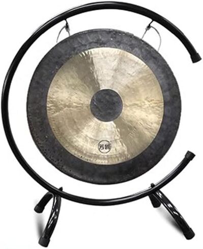 عشاء Gong الصيني Gong Hand Gong 20-45cm Gong Gong Portage الاحتفال الاحتفال بالاحتفال بالاحتفال مع Gongs C (اللون: 35 سم ، الحجم :) in Kuwait