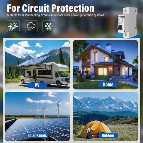 DC Solar Dission Switch 32 AMP Solar Shot Off Switch 12V-400V 2 POLES POLES MINIATURE CIRCUIN in Saudi Arabia
